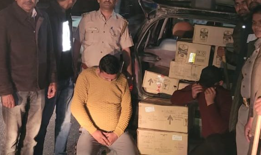 गुप्ताकाशी-केदारनाथ मार्ग पर पुलिस ने पकड़ी भारी मात्रा में अवैध अंग्रेजी शराब