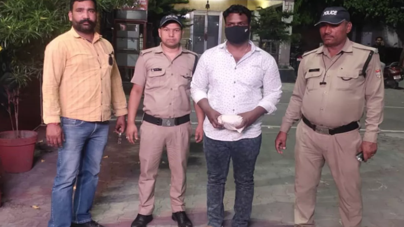ससुर-दामाद मिलकर करते थे स्मैक तस्करी,दामाद गिरफ्तार,ससुर फरार