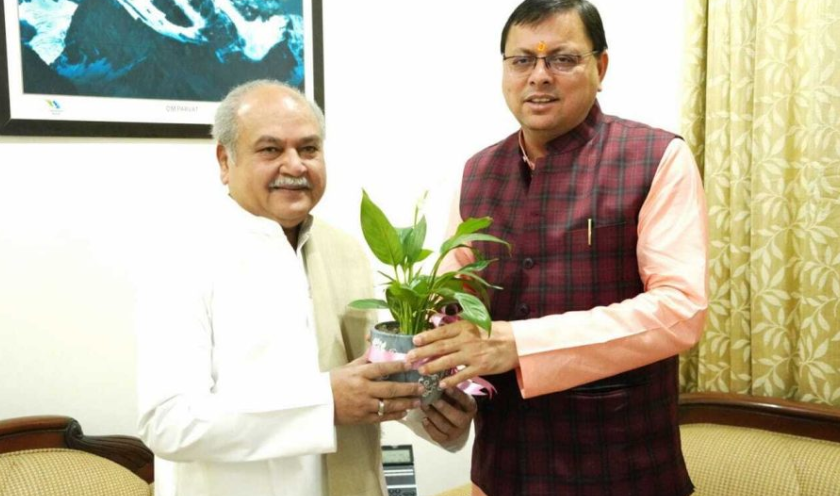 मुख्यमंत्री ने केंद्रीय कृषि मंत्री से की शिष्टाचार भेंट