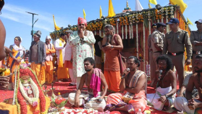कार्तिकेय स्वामी मंदिर में भव्य आयोजन, पर्यटन मंत्री ने की पूजा-अर्चना