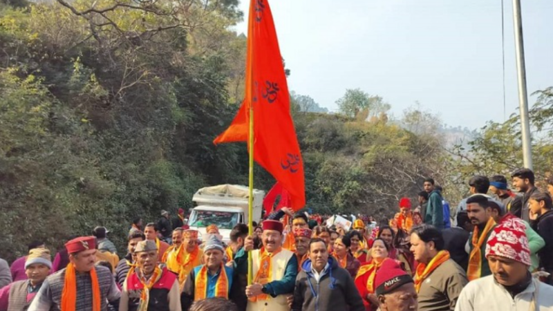 रुद्रप्रयाग में कुछ इस तरह किया गया अयोध्या राम मंदिर प्राण प्रतिष्ठा का इजहार