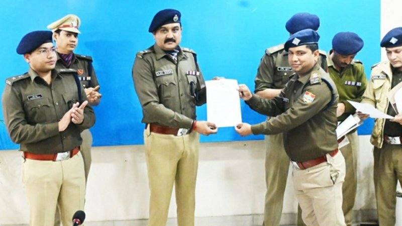 पुलिस कार्यालय में आयोजित किया गया पुलिस कार्मिकों के लिये सैनिक सम्मेलन