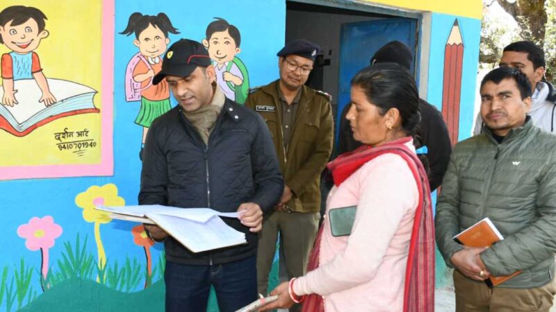 जिलाधिकारी आशीष भटगांई ने प्राथमिक विद्यालय उद्यमस्थल का औचक निरीक्षण किया…