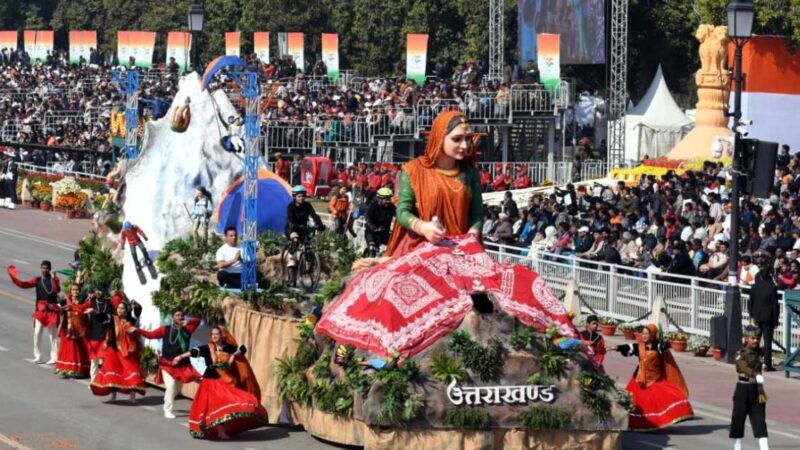 गणतंत्र दिवस परेड में उत्तराखंड की झांकी को मिला तीसरा स्थान…