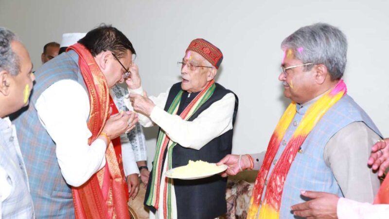 मुख्यमंत्री ने दी प्रदेशवासियों को होली की शुभकामना…