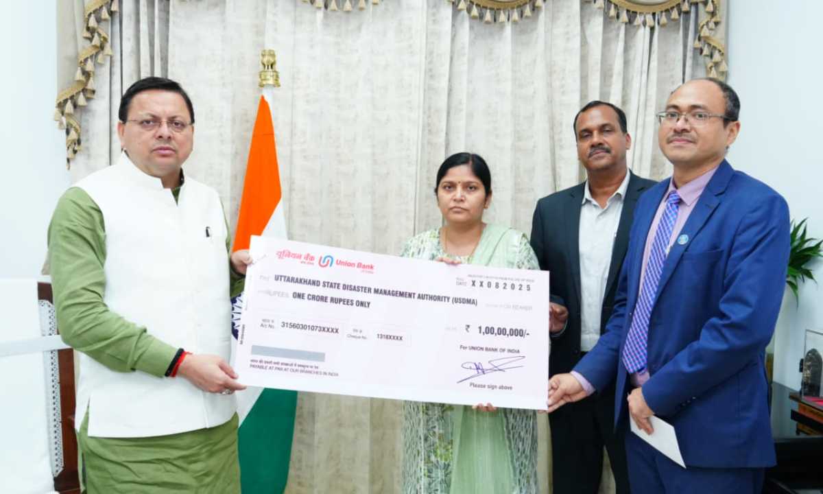 मुख्यमंत्री धामी से बुधवार को मुख्यमंत्री आवास में यूनियन बैंक ऑफ़ इंडिया के प्रतिनिधिमंडल ने भेंट की
