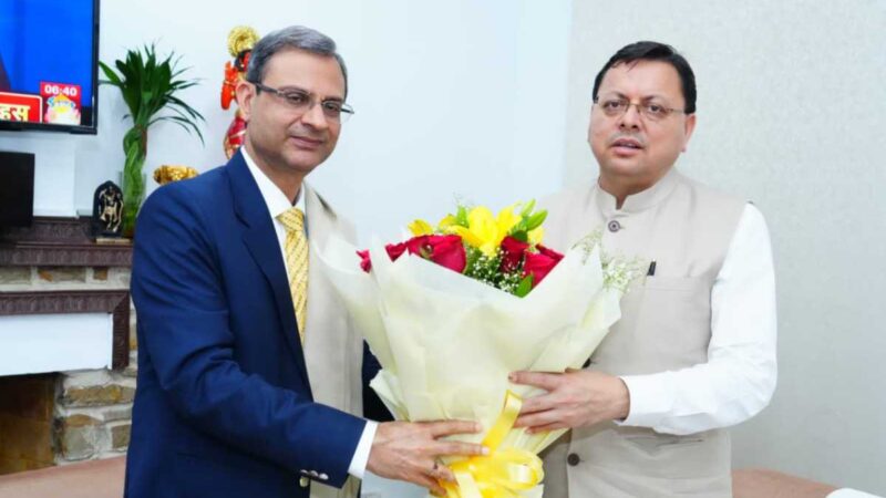 मुख्यमंत्री पुष्कर सिंह धामी से आरबीआई गवर्नर संजय मल्होत्रा ने की शिष्टाचार भेंट