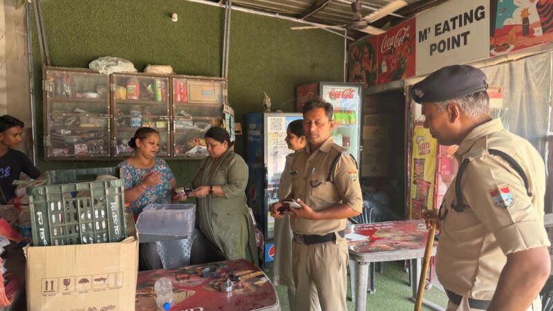 यूपीईएस के आसपास तंबाकू बेचने वालों पर कार्रवाई…